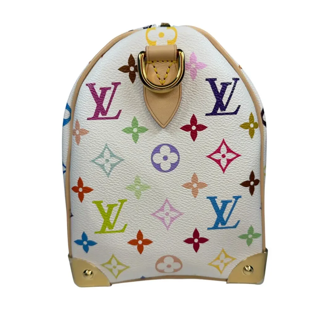 Louis Vuitton Murakami Speedy 25 bag Multicolor LV X TM monogram White Blanc